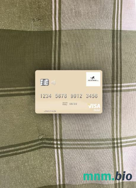 Slovenia Factor banka visa obciążyć card wygląd fotograficzny skan PSD + zdjęcie